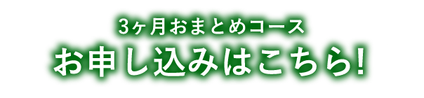 3か月おまとめコース お申し込みはこちら！