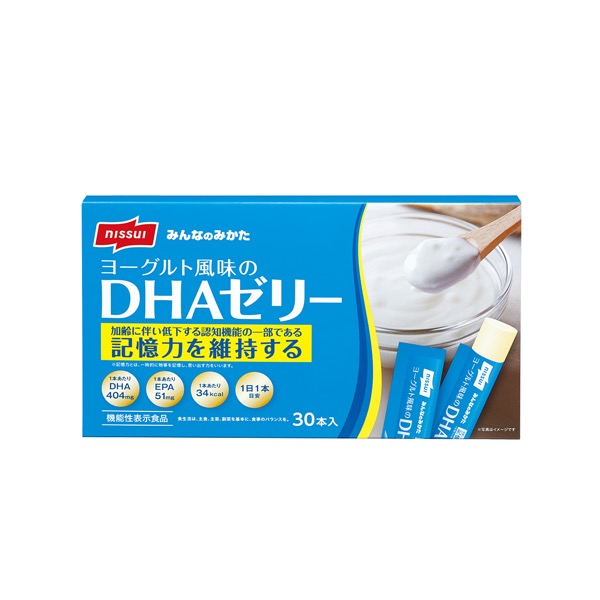 みんなのみかた ヨーグルト風味のDHAゼリー 1箱 30本 (1本22g)(今回のみの購入（通常購入）　1箱 30本 (1本22g)):  健康食品｜ニッスイ公式ショップ　海の元気倶楽部