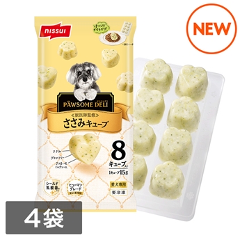 PAWSOME DELI　ささみキューブ （8個入り120g×4袋）