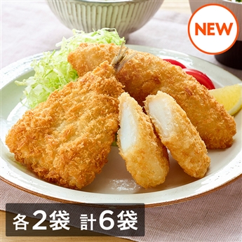 夕食用にうれしい！まんぷく海鮮フライ　6袋セット（いか・開きあじ・白身魚フライ　各2袋 計6袋）