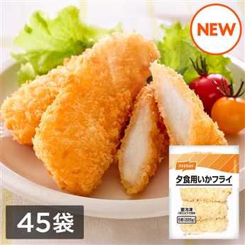 夕食にうれしい いかフライ　1ケース（5枚（225g）×45）