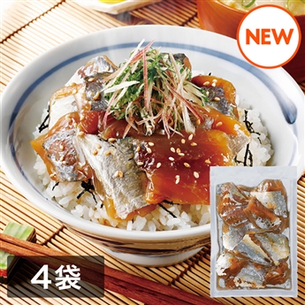 お茶漬け・海鮮丼に便利　あじ醤油漬け（80g）4袋セット