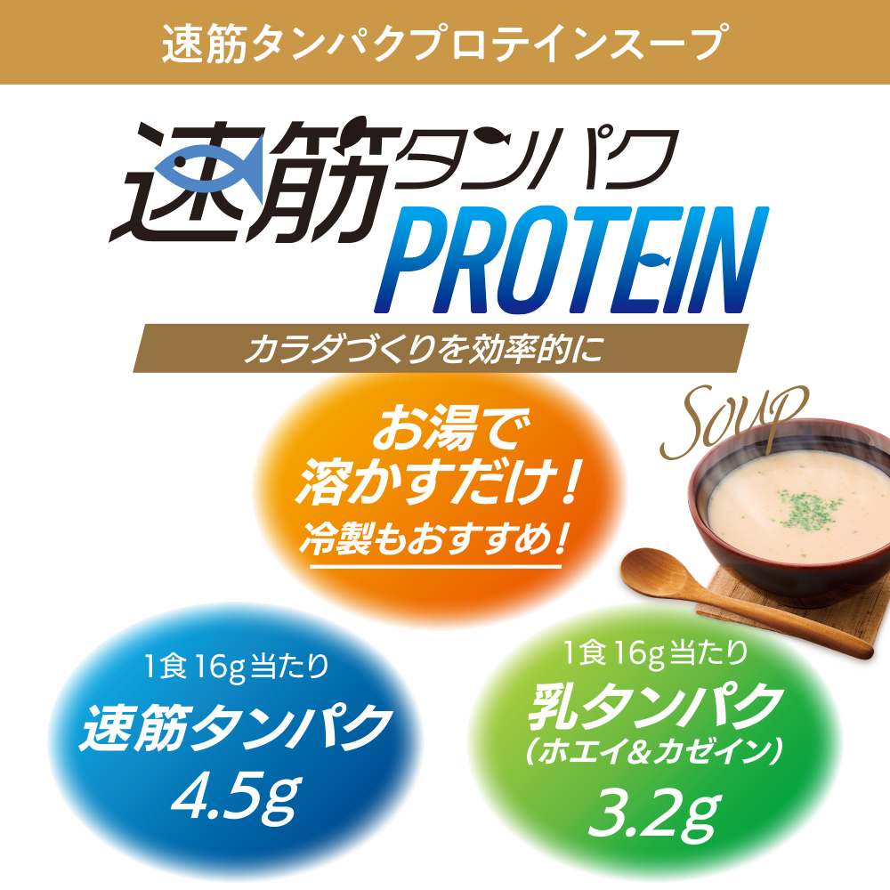 速筋タンパクプロテインスープ　クラムチャウダー風味
